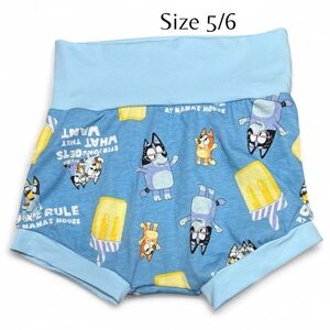 Custom made shorts-New- Bluey Bonds print
